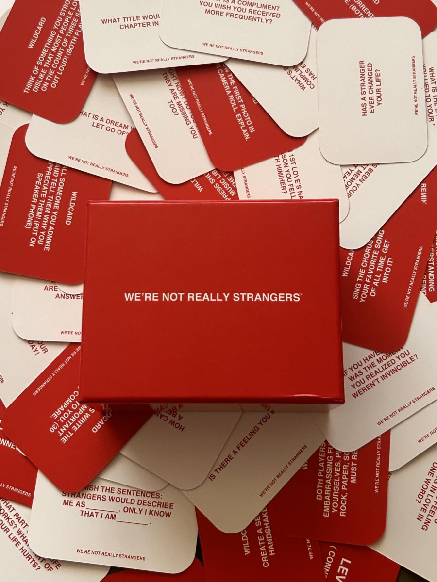 Were not really strangers card deck and box