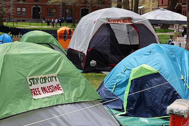 encampments taken over colleges pic via wikimediacommons 