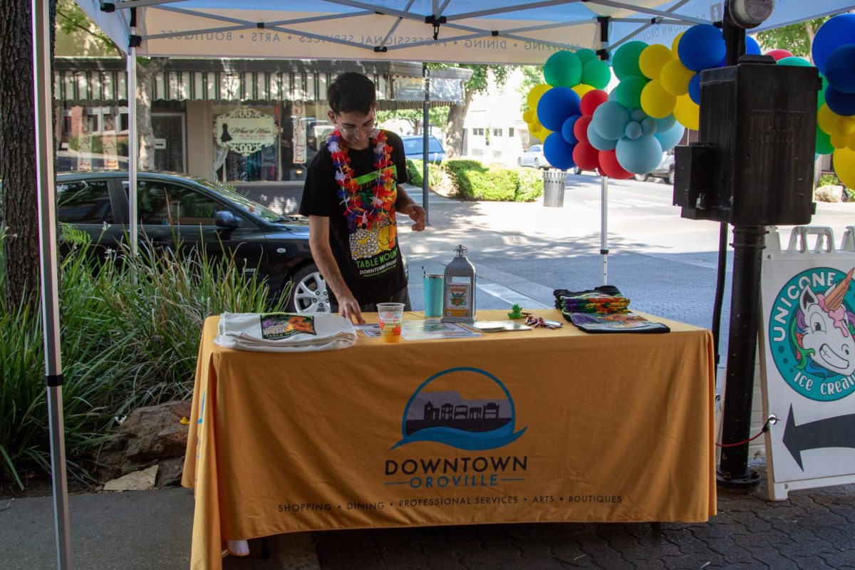 Down town Oroville booth attendant 2