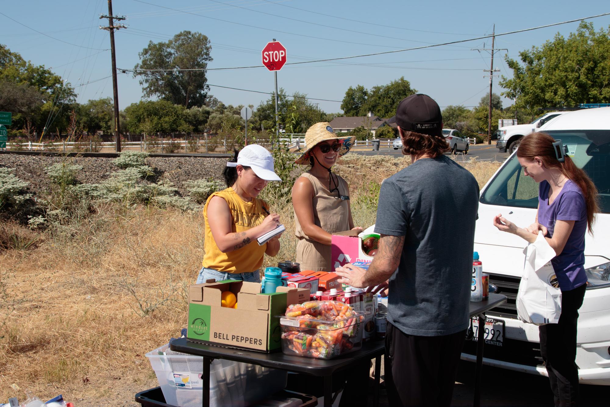 Butte College's Roadrunner Hub offers resources during their "Back on Track" supply distribution.