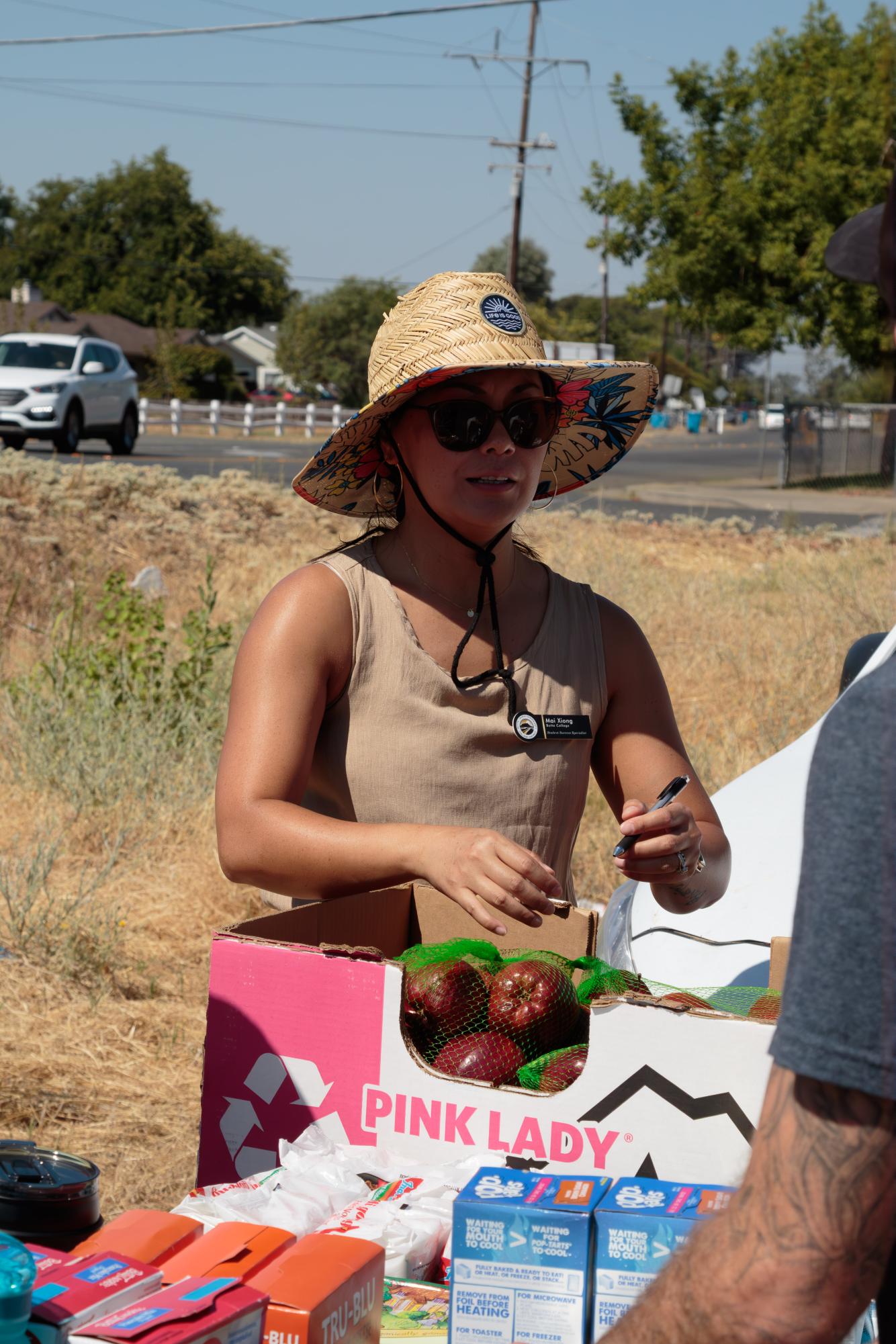 Butte College's Roadrunner Hub offers resources during their "Back on Track" supply distribution.