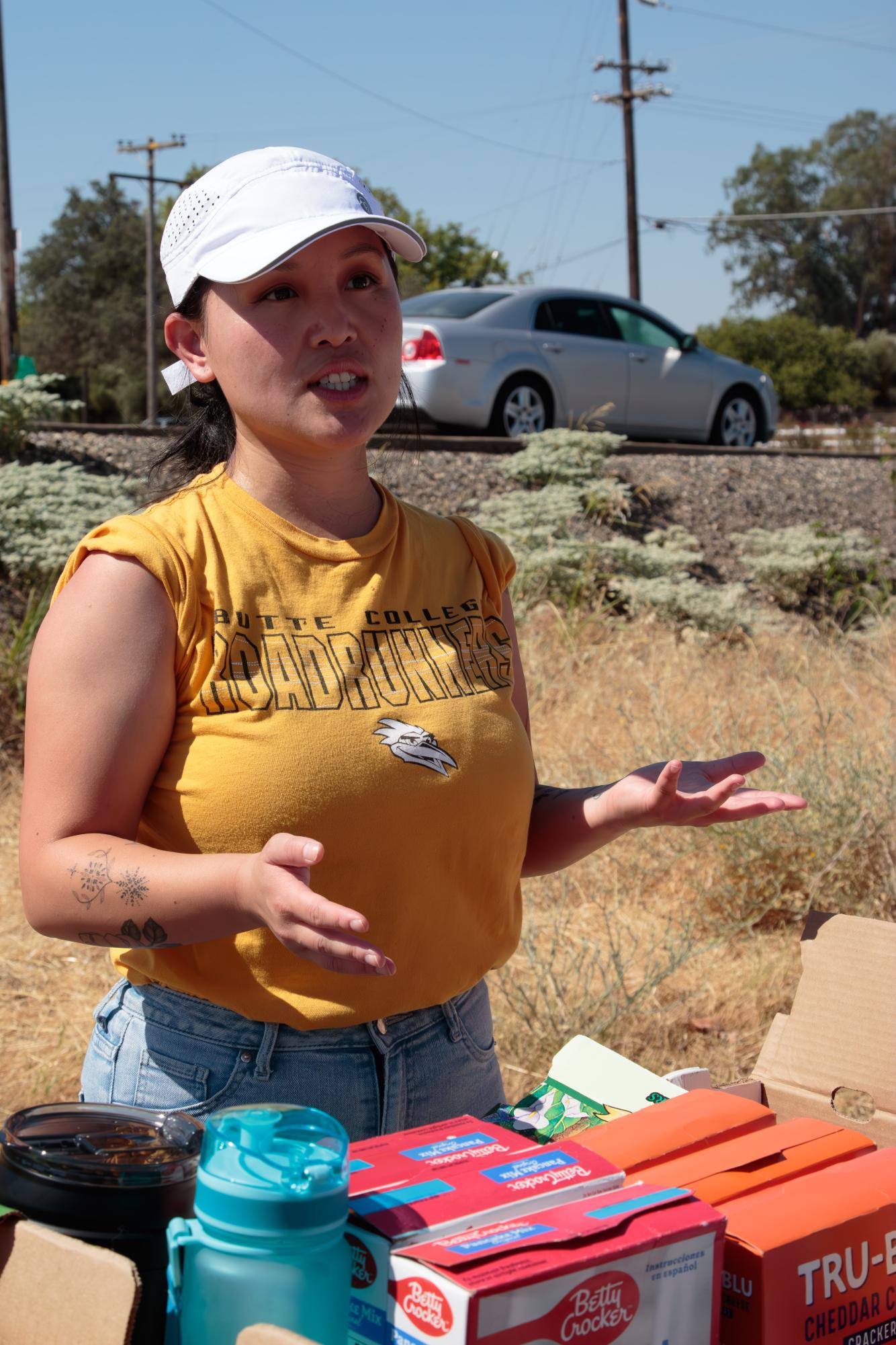 Butte College's Roadrunner Hub offers resources during their "Back on Track" supply distribution.