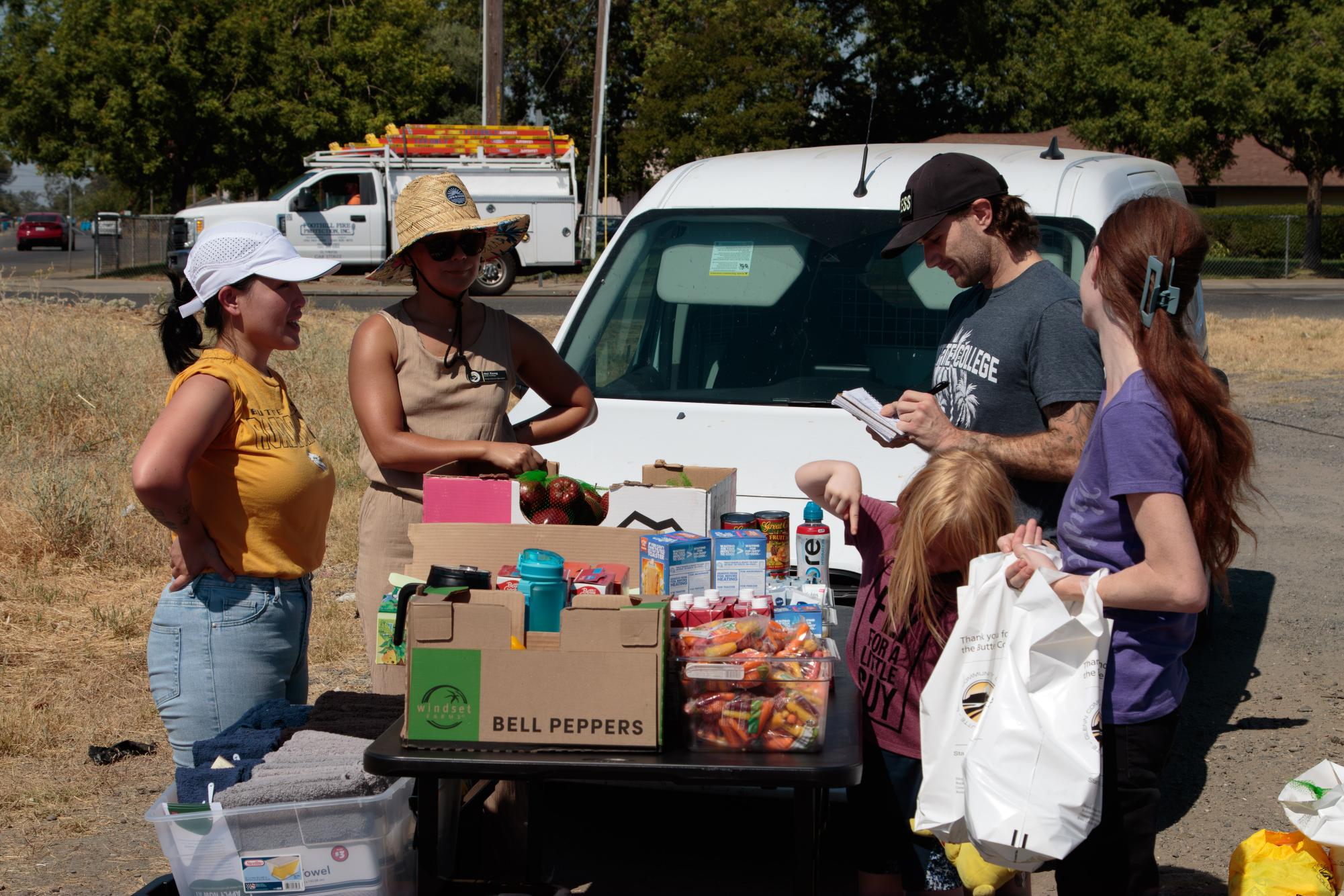 Butte College's Roadrunner Hub offers resources during their "Back on Track" supply distribution.