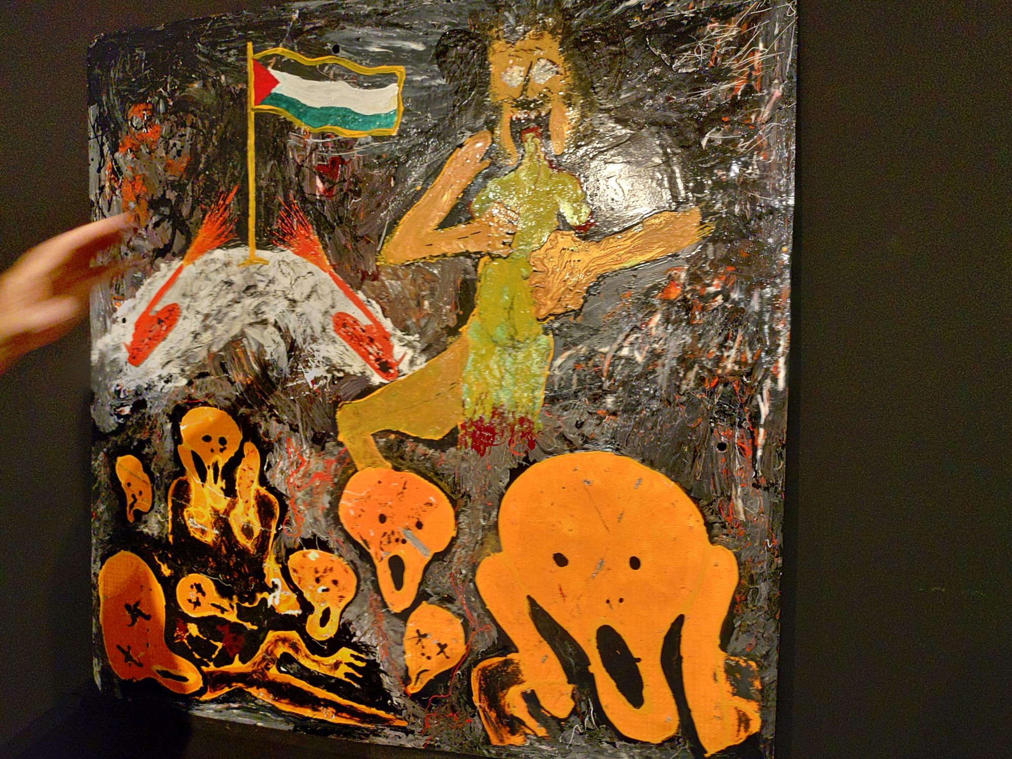 ¡Alto Al Fuego!  An Ensenada Artist Calls for Peace in Palestine 