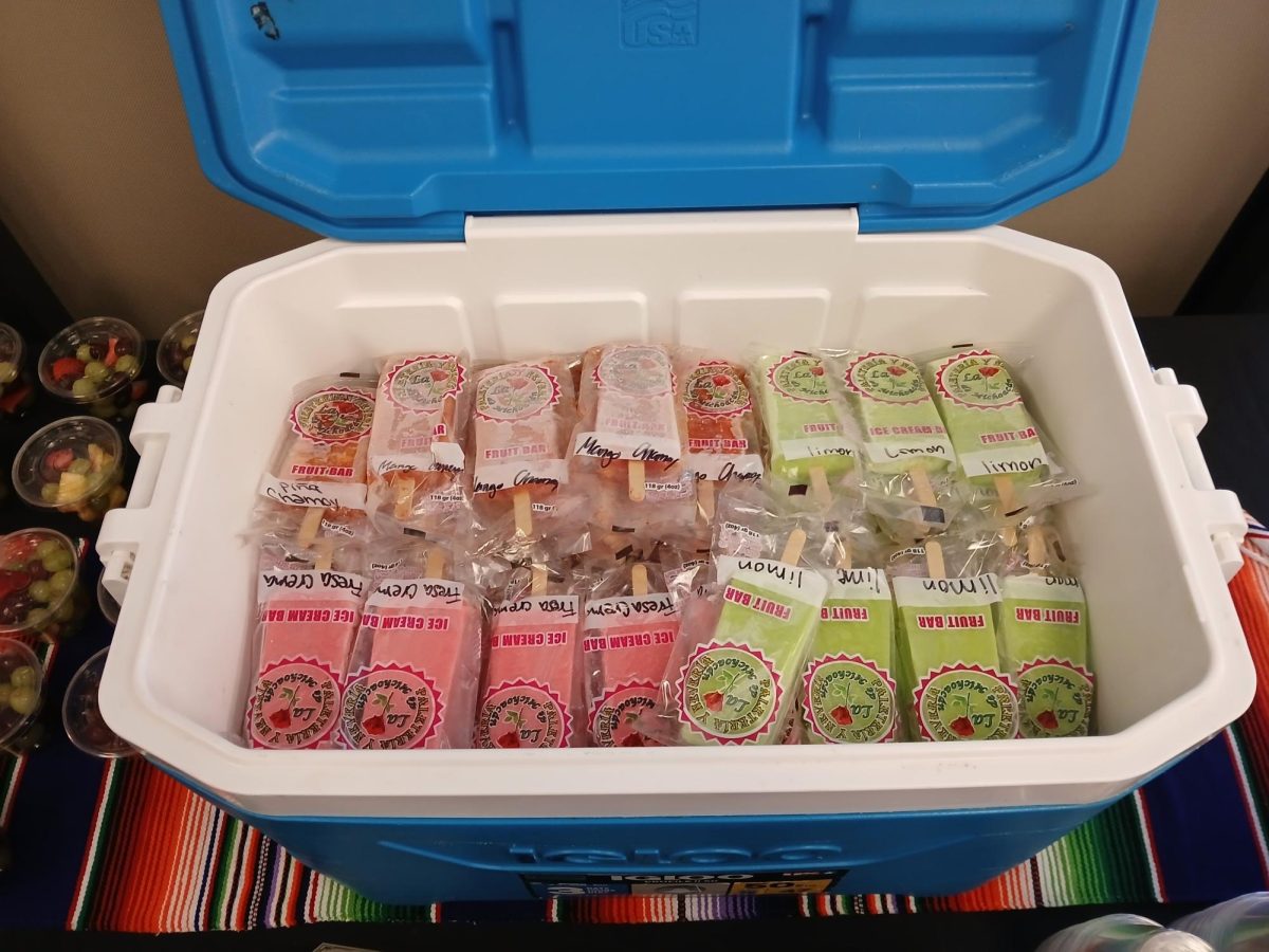 Paletas of various flavors in a cooler, CASA Center (LRC-236), Butte College Main Campus, September 5, 2024.