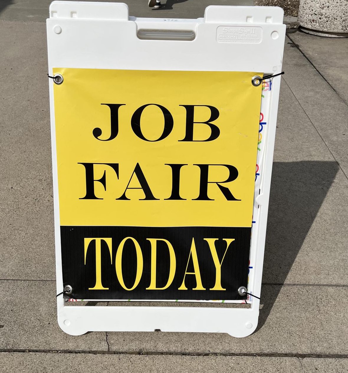 Job fair sign, outside the student center September,17,2024 