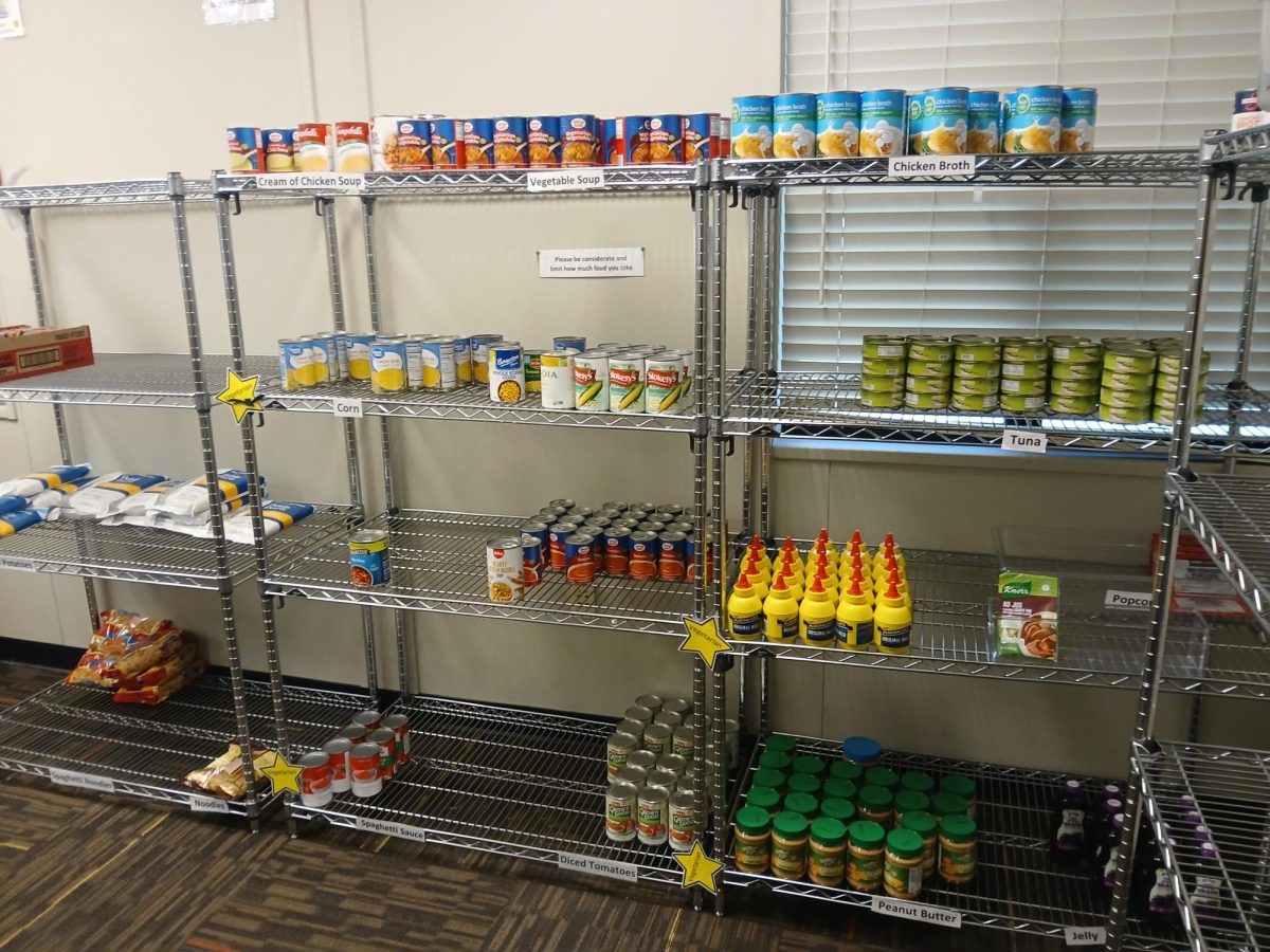 Pantry Shelves, Roadrunner Hub, Butte College Main Campus, Nov. 14, 2024