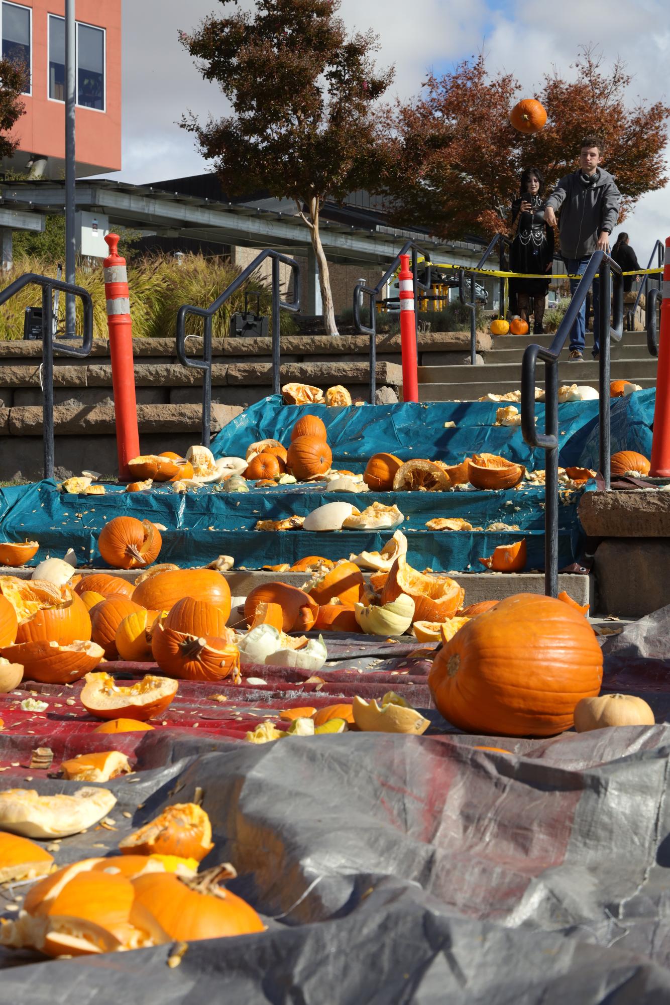 Destroyed Pumkins at the event at Butte College taken Oct. 31 by Eston Conley