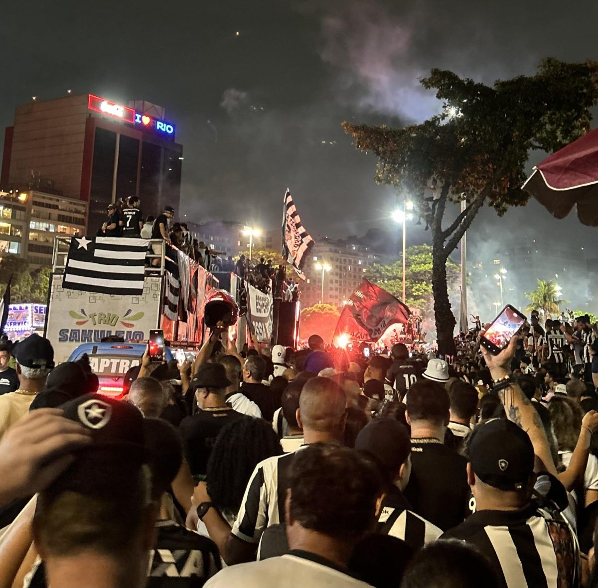 Botafogo's parade on November 1, Rio de Janeiro, Brazil