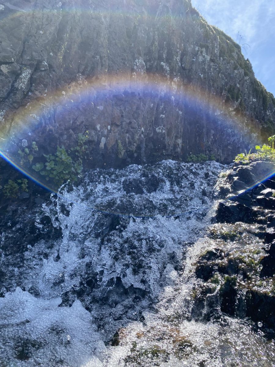 Rainbow waterfall; Phantom Falls Oroville; 2 April 2024 