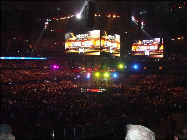 UFC 129, held at the Roger's Centre on 4/30/2011 in Toronto, Canada. Accessed on Wikimedia Commons.