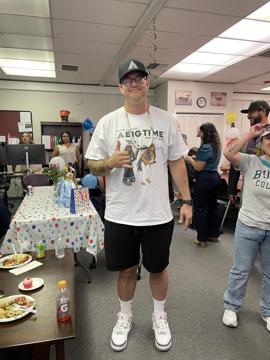 “Frankie” poses for a photo at his goodbye party. Oroville,Ca. Sept, 25,2025