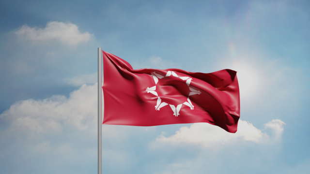 Oglala Lakota Nation Flag. (Dec, 5, 2024) Accessed via Wikimedia Commons.