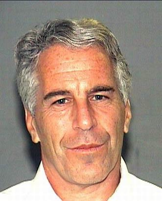 Mug shot of Jeffrey Epstein