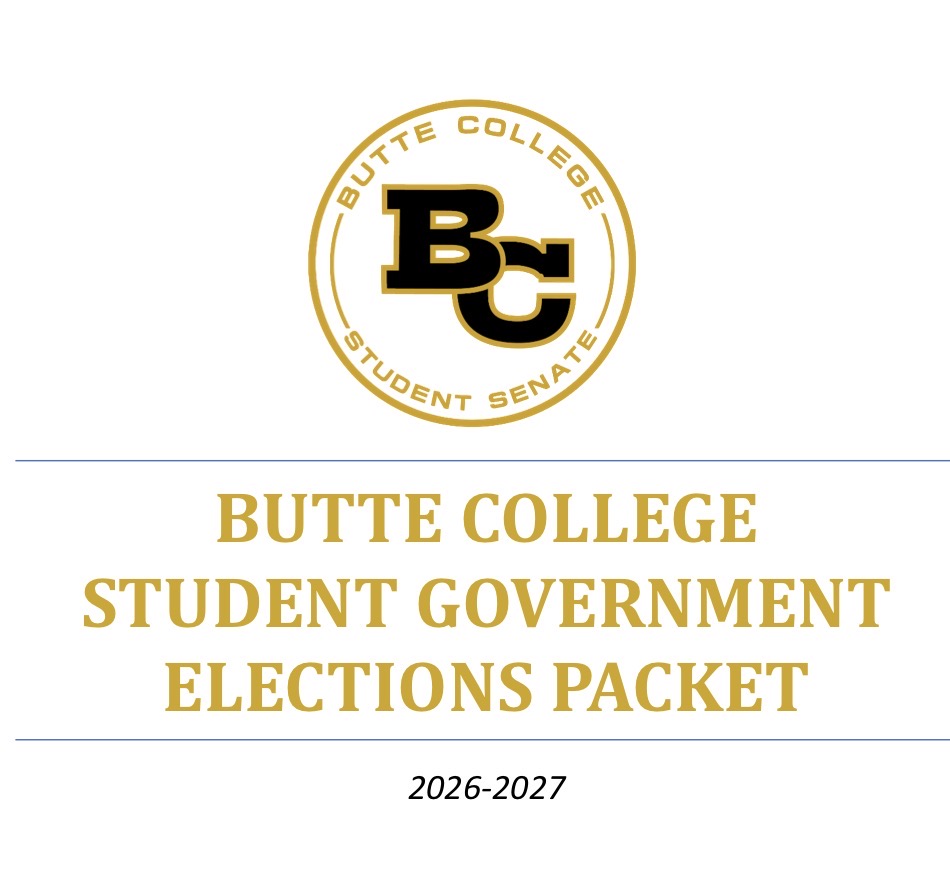 Butte College Student Senate Logo with the caption Student Government Elections Packet 2026-2027