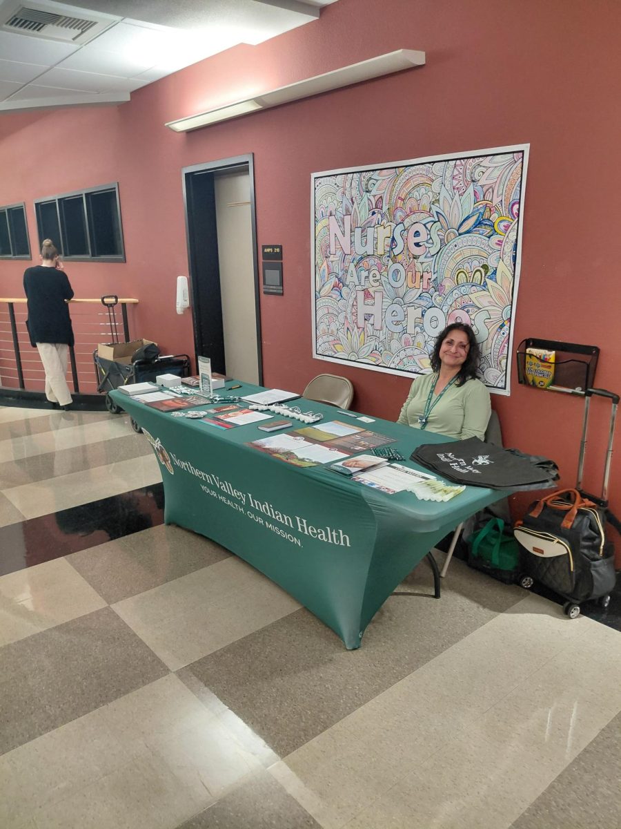 Northern Valley Indian Health table at Career Fair, on the main campus at Butte College, on May 5, 2026.